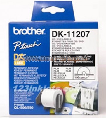 Brother DK11207 CD/DVD nalepke