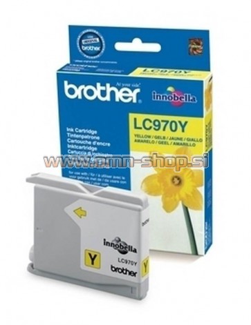 Brother Kartuša LC970Y, yellow, 300 strani DCP135/150/235 MFC235/263