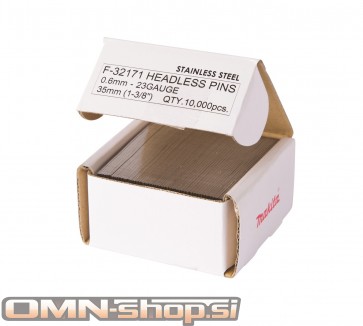 MAKITA Žebljički 35mm-10.000kos INOX F-32171, 23Ga/0,6mm