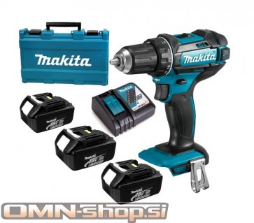 Makita DHP482RFE3 akumulatorski vibracijski vijačnik, 18V