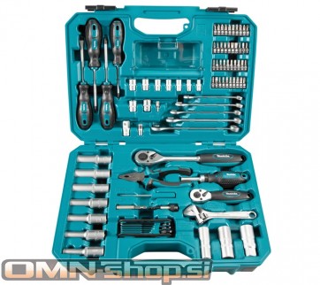 Makita 87-delni set ročnega orodja in nastavkov v kovčku E-08458