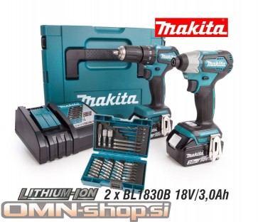Makita DLX2221JX2 akumulatorski set, 18V, BL