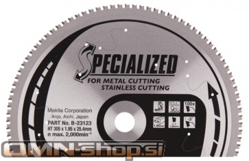 Makita žagin list 305x25,4mm, 100z za kovino MSC305100F B-23123