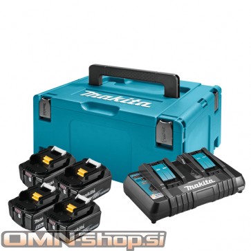 Makita LXT set Makpac 3, 4 x BL1860B + DC18RD 198091-4