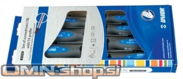 UNIOR IZVIJAČI ART.621CS7 TBI Gar. karton z okencem. TX10-TX40 / 7 kos