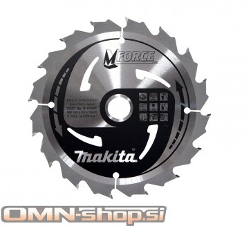 Makita žagin list MForce 165x20mm, 16z TCT B-07901