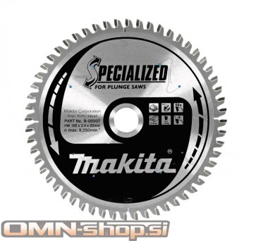 Makita TCT Žagin list 165x20mm, 56z ZA ALUMINIJ B-09307 / B-33021