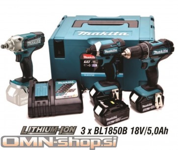 Makita DLX2127TJ1 + DTW190 akumulatorski set, 18V