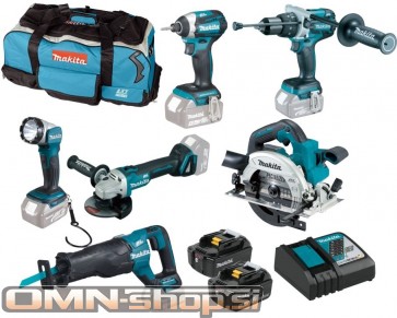 Makita DLX6088T akumulatorski set, BL, 18V