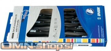 UNIOR IZVIJAČI ART.621CS7 CR Gar. karton z okencem. TX10-TX40 / 7 kos