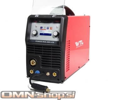 WTL POWERMIG 200 LCD SYNERGIC MIG/TIG/MMA varilni aparat, Maxy