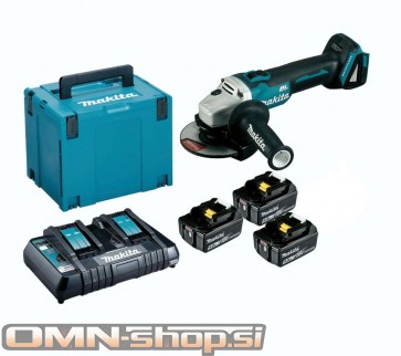 Makita LXT Li-Ion akumulatorski set v kovčku Makpac 4, 3 x BL1850B z dvojnim polnilnikom DC18RD