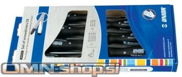 UNIOR IZVIJAČI ART.607CS7 CR Gar. karton z okencem. 4x PL, 3x PH / 7 kos