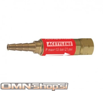Varovalka suha za Acetilen G 3/8 LH,8mm za gorilnik