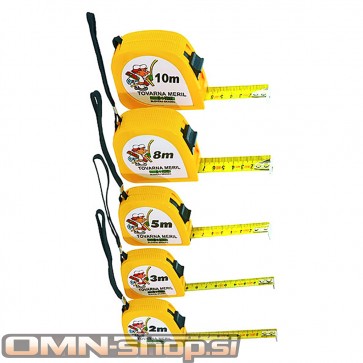TOVARNA MERIL KOVINE METER TRAČNI PVC Z ZAPONKO 3m/13mm