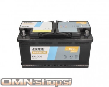 EXIDE Aakumulator 12V/100Ah, 900A, R+ 353x175x190
