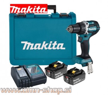 Makita DDF484RTE akumulatorski vijačnik, 18V, BL 5,0Ah