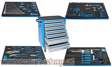 UNIOR VOZIČEK Z ORODJEM EUROVISION ART.940EV 127 kos orodja + voziček EV4. 800x440x923 mm