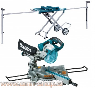 Makita LS1216L + DEAWST05 električna stabilna kotna žaga na stojalu 1650W, 305mm