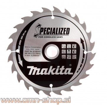 Makita žagin list 165x20/24Z TCT Specialized B-09167/B-32904