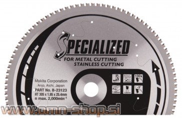 Makita žagin list 305x25,4mm, 100z za kovino MSC305100F B-23123