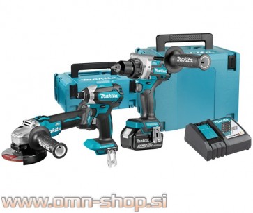Makita DLX3155TJ Akumulatorski set DDF486, DTD153, DGA504, 2xBL1850B, DC18RC