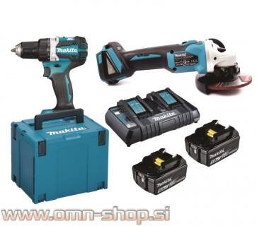 Makita DDF484Z-DGAX2 akumulatorski set, 18V, 5,0Ah