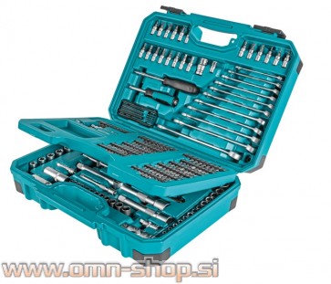 Makita 221 delni set ročnega orodja in vijačnih nastavkov v kovčku E-10883