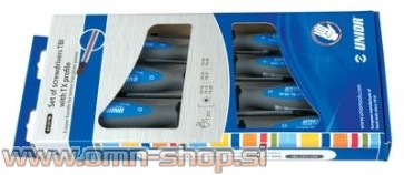 UNIOR IZVIJAČI ART.621CS7 TBI Gar. karton z okencem. TX10-TX40 / 7 kos