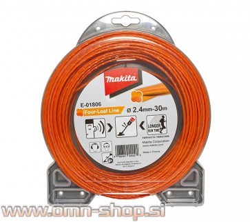 Makita nitka najlonska 2,4mm/30m DETELJICA ORANŽNA E-01806