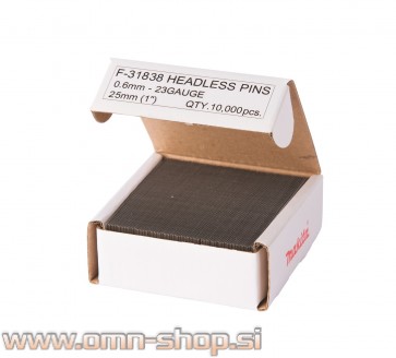 MAKITA Žebljički 25mm-10.000kos F-31838, 23Ga/0,6mm
