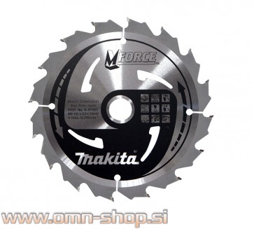 Makita žagin list MForce 165x20mm, 16z TCT B-07901