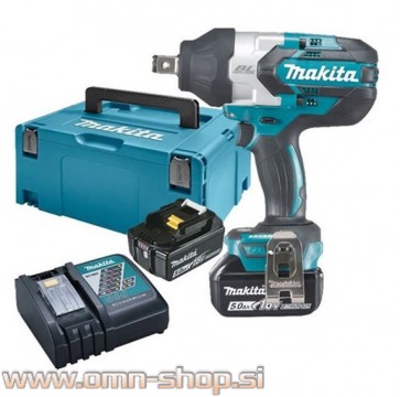 Makita DTW1001RTJ akumulatorski udarni vijačnik 18V/5,0Ah, BL, 3/4"