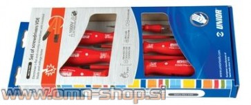 UNIOR IZVIJAČI ART.603CS6T VDE Gar. karton z okencem, izolirani 1000 V. 3x PL, 2x PH, preiz / 6 kos