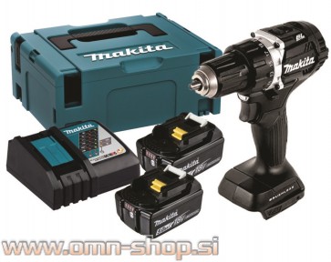 Makita DDF484RTJB Black Akumulatorski vrtalni vijačnik 18V, 2xBL1850B, DC18RC, MAKPAC 2
