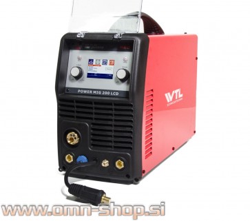 WTL POWERMIG 200 LCD SYNERGIC MIG/TIG/MMA varilni aparat, Maxy