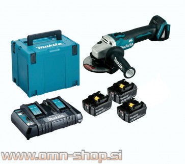 Makita LXT Li-Ion akumulatorski set v kovčku Makpac 4, 3 x BL1850B z dvojnim polnilnikom DC18RD