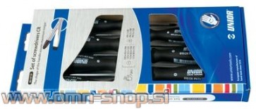 UNIOR IZVIJAČI ART.607CS7 CR Gar. karton z okencem. 4x PL, 3x PH / 7 kos