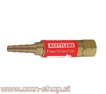 Varovalka suha za Acetilen G 3/8 LH,8mm za gorilnik