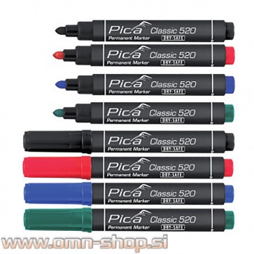 PICA - MARKER MARKER Okrogla konica, perm. V škatli 10 kos. 1-4 mm, zelena