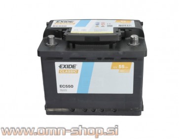 EXIDE Akumulator 12V/55Ah, 460A, R+ 242x175x190