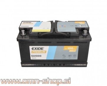 EXIDE Aakumulator 12V/100Ah, 900A, R+ 353x175x190