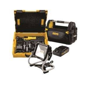 REMS MINI-PRESS 22V ACC SET TH 16+20+26 + LED REFLEKTOR + TORBA, 578X23