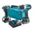 Makita DLX2527TJ Akumulatorski set 18V, BL, DDF489, DTD172, 2xBL1850B, DC18RC + Makpac 